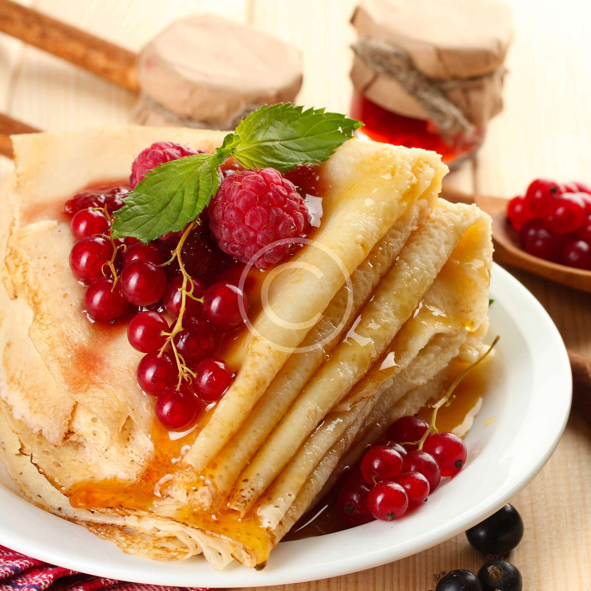 Banana Eggnog Pancakes